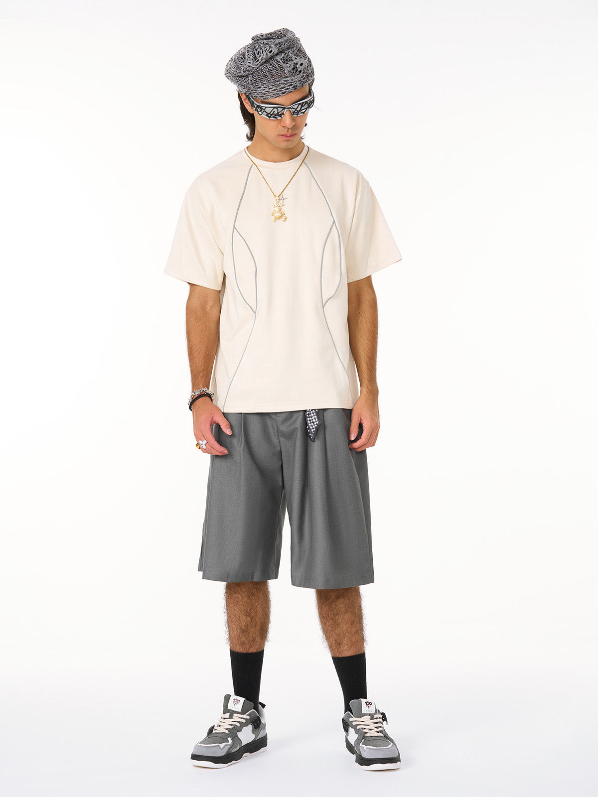 Deconstructed Split Short Sleeve Tee