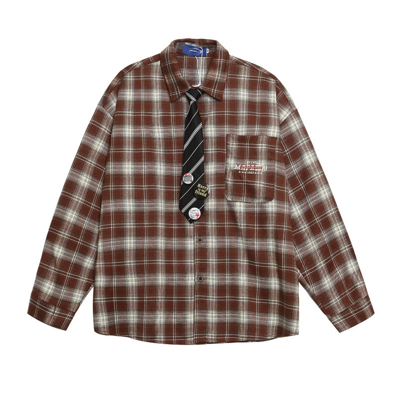 Overshirt with Tie - Versatile Casual