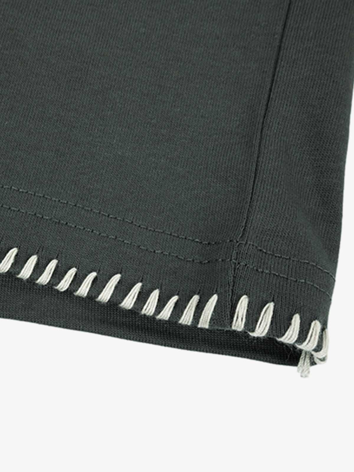 Simple Exposed Stitch T-Shirt