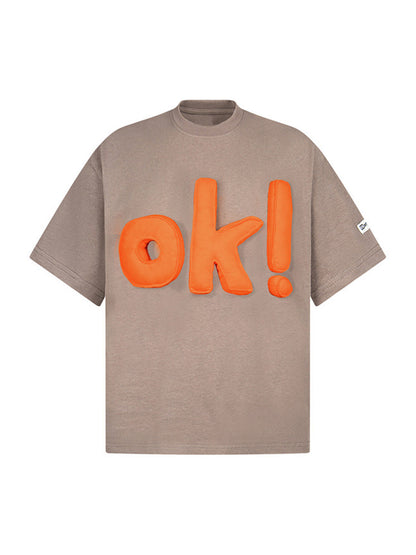 Playful 'OK!' Graphic Tee
