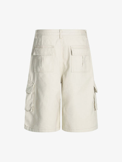 Adjustable Drawstring Cargo Shorts