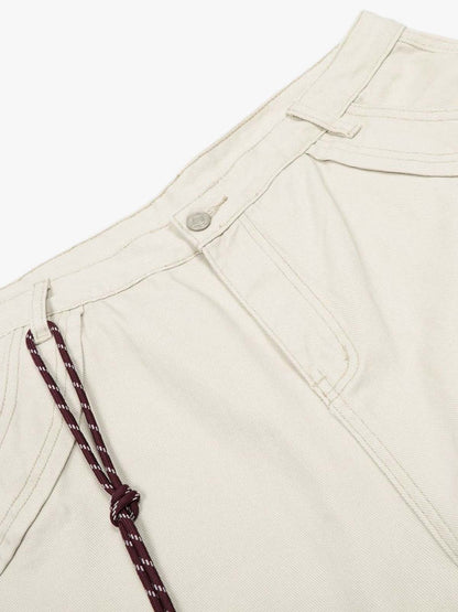 Adjustable Drawstring Cargo Shorts