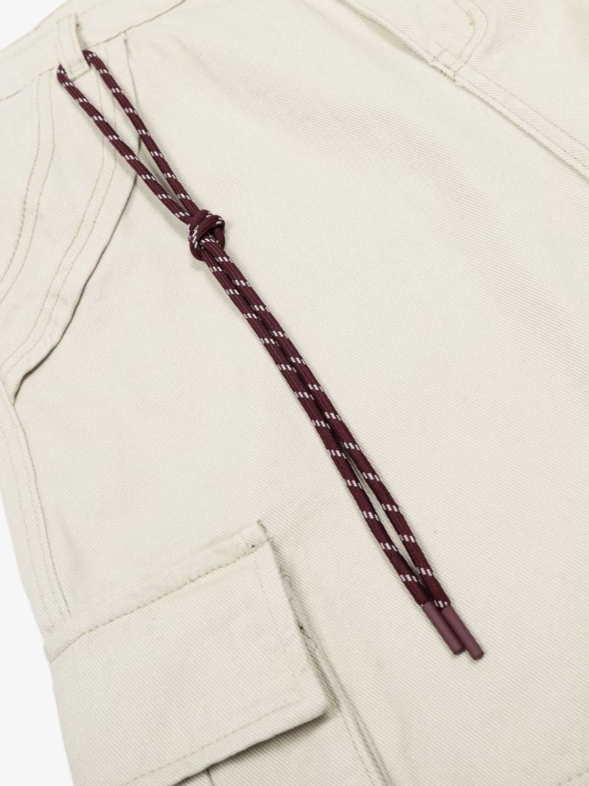 Adjustable Drawstring Cargo Shorts