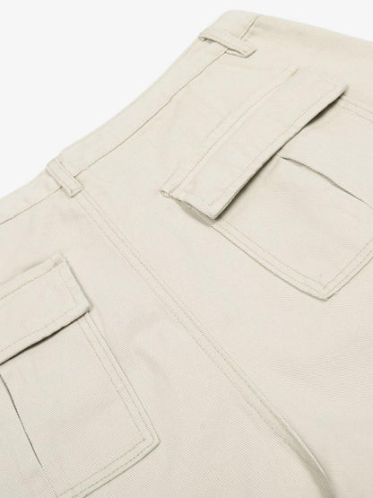 Adjustable Drawstring Cargo Shorts