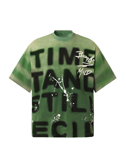 Ink Splash Letter Graphic Tee