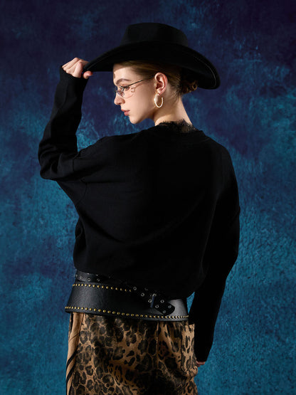 Long-Sleeve with Cat Print