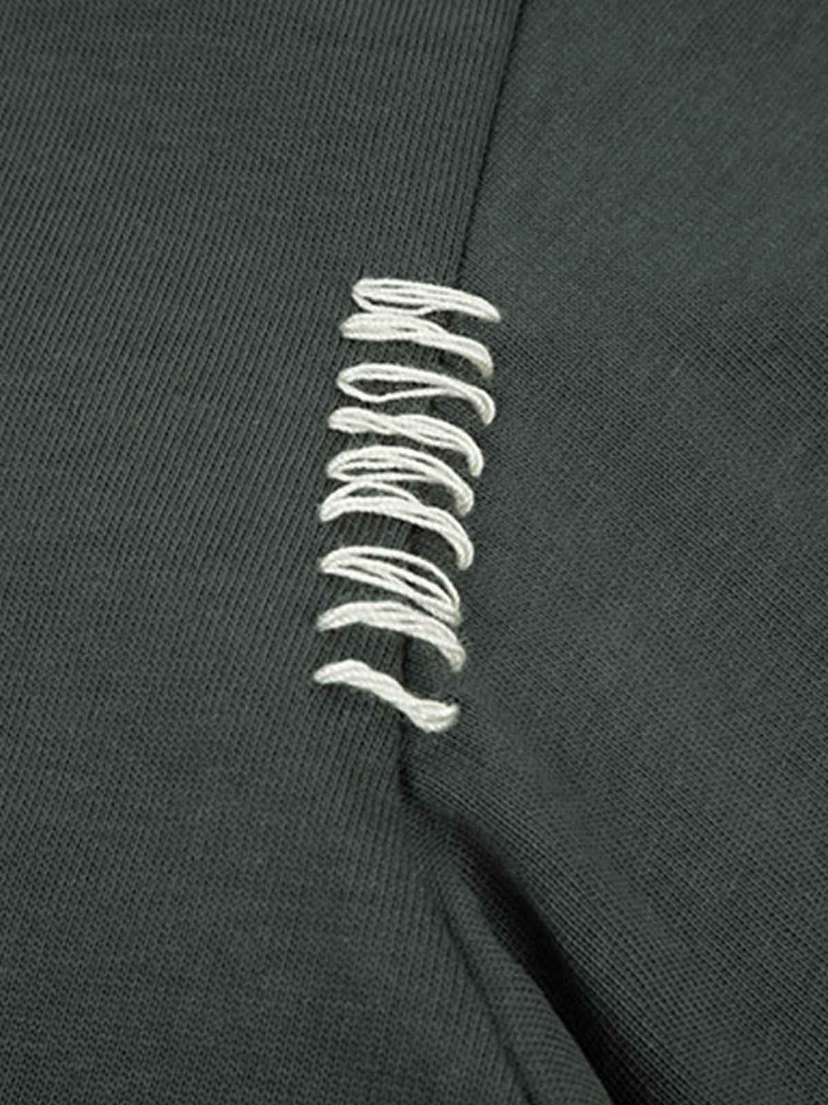 Simple Exposed Stitch T-Shirt