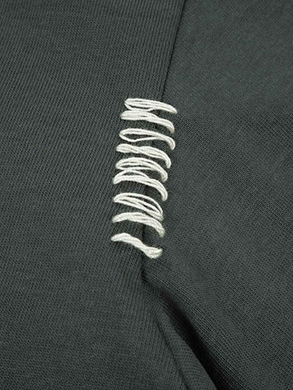 Simple Exposed Stitch T-Shirt