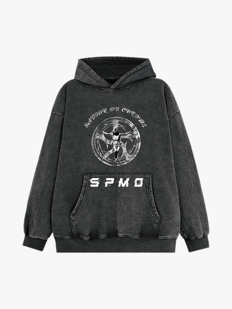 Savior On Chrome Graphic Hoodie