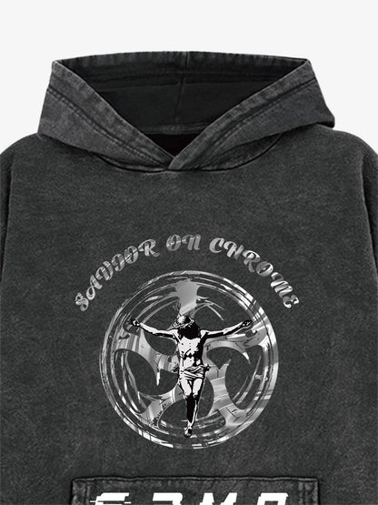 Savior On Chrome Graphic Hoodie