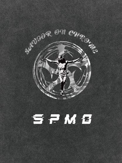 Savior On Chrome Graphic Hoodie