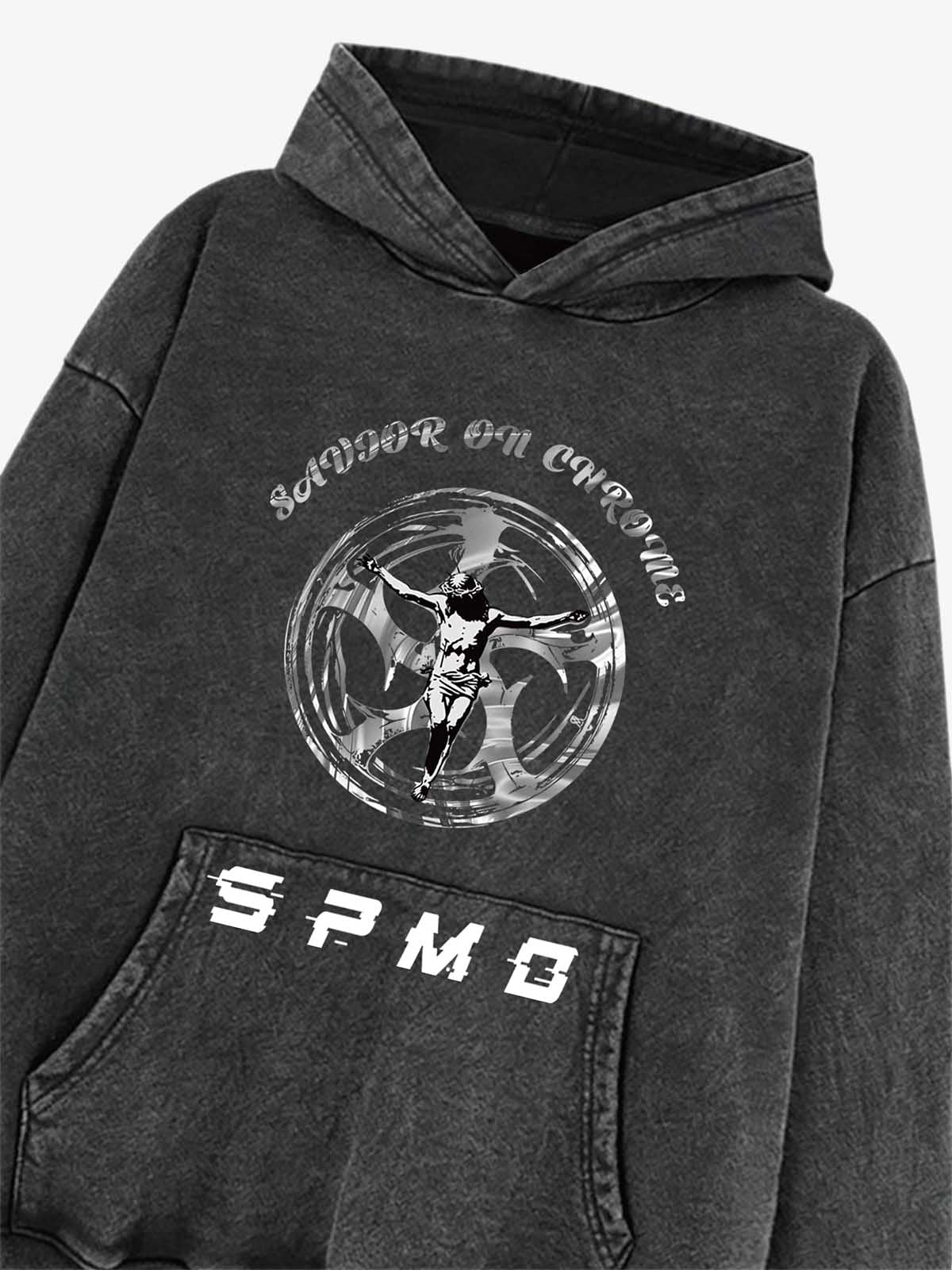 Savior On Chrome Graphic Hoodie