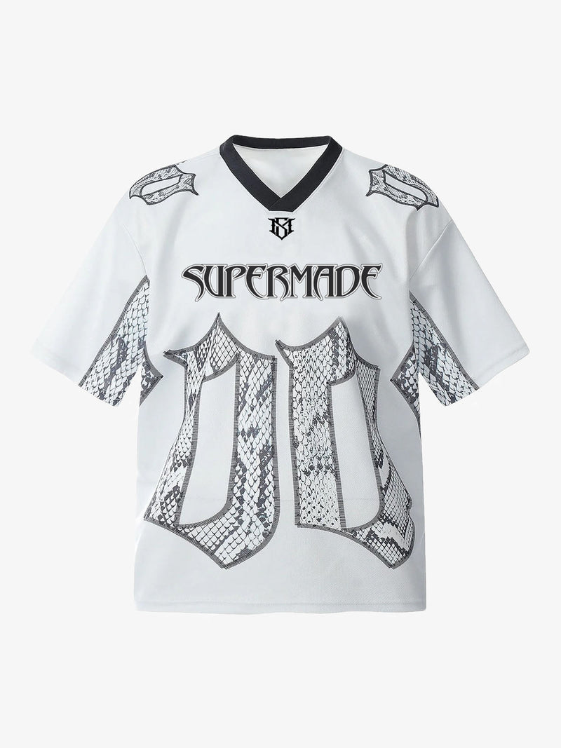 Jersey Style Snake Print T-Shirt