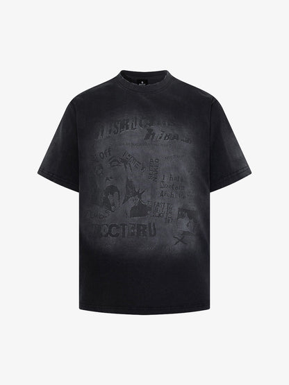 Vintage-Inspired Distressed Graphic Tee