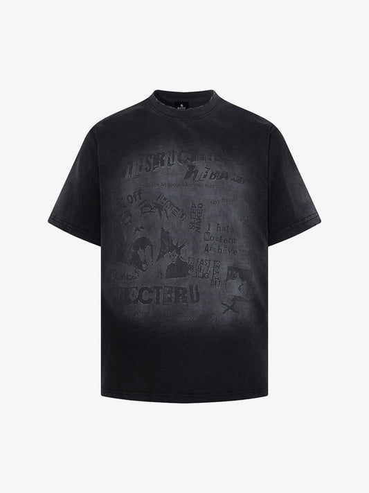 Vintage-Inspired Distressed Graphic Tee