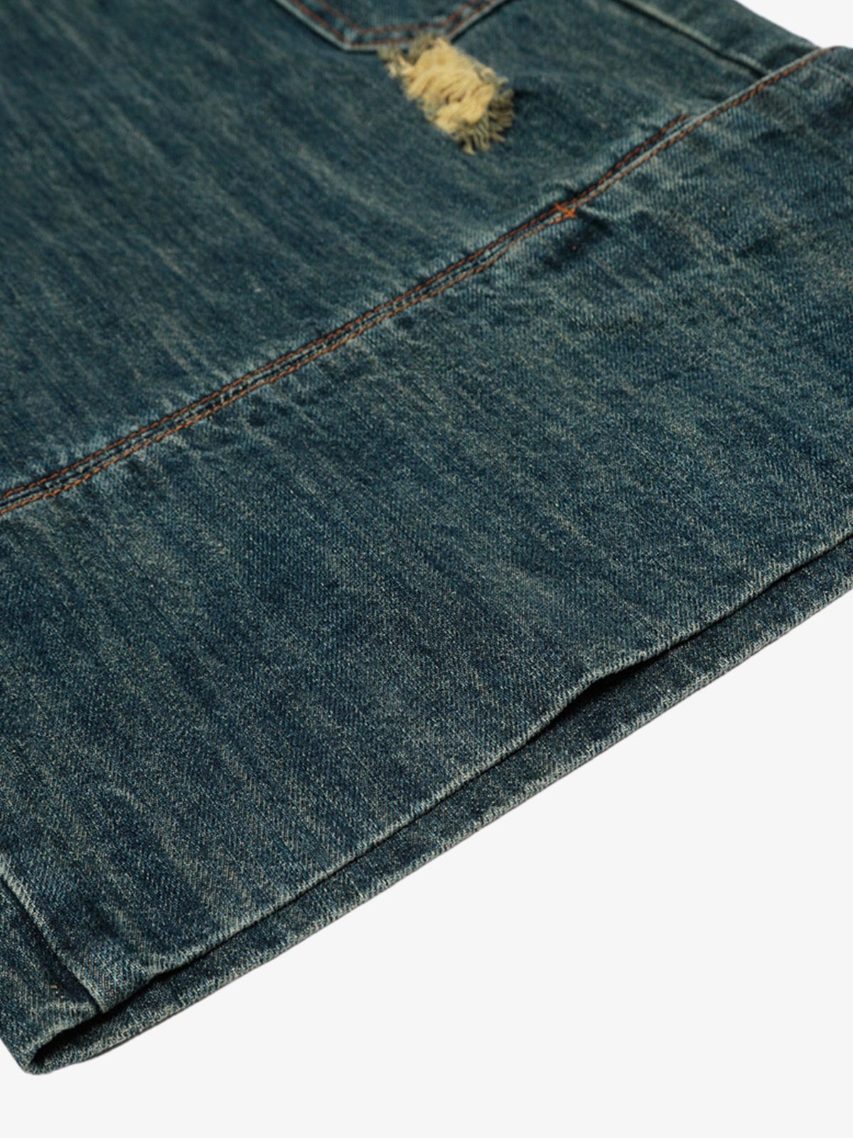 Reimagined Multi-Pocket Cargo Denim Shorts