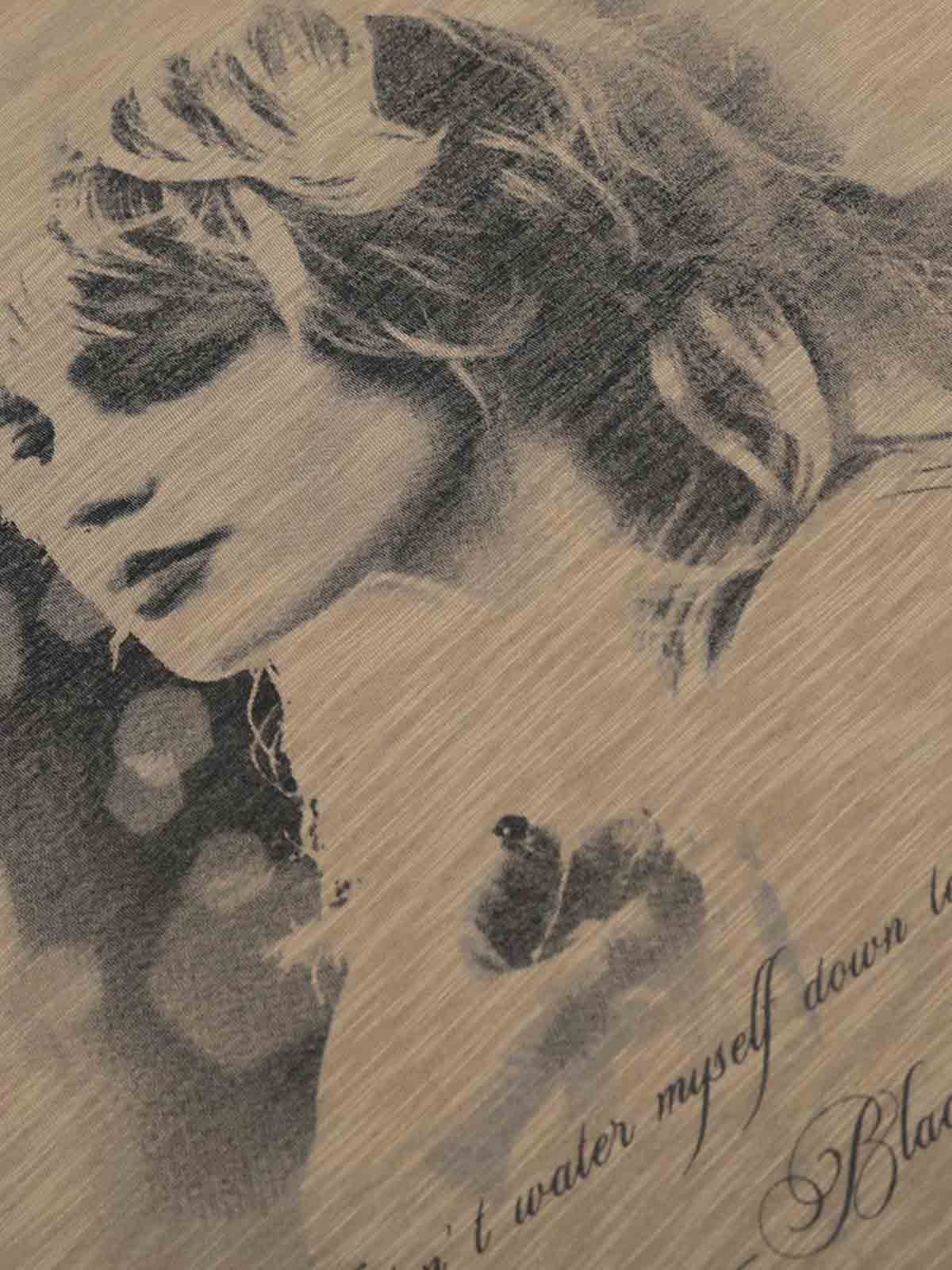 Retro Portrait Design Long Sleeve Tee