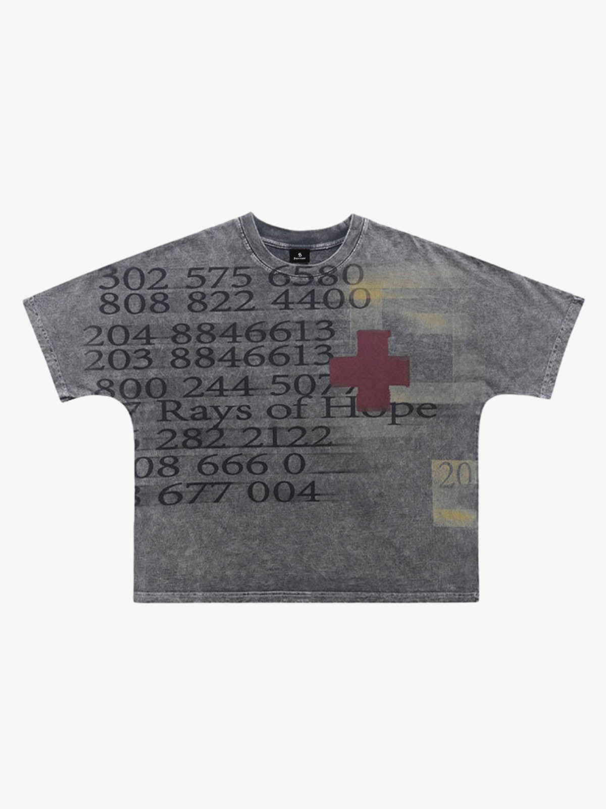 Retro Distressed Number Graphic Tee