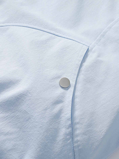 Windproof Padded Jacket with Faux Fur Collar and Hood