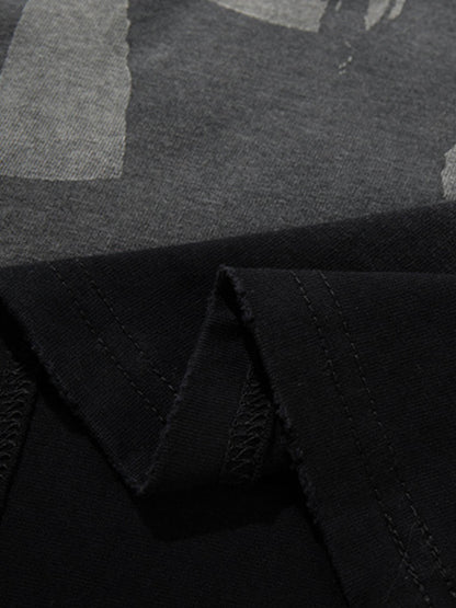Distressed Graphic Cotton Tee
