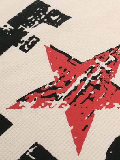 Vintage-Inspired Distressed Dog Graphic Tee