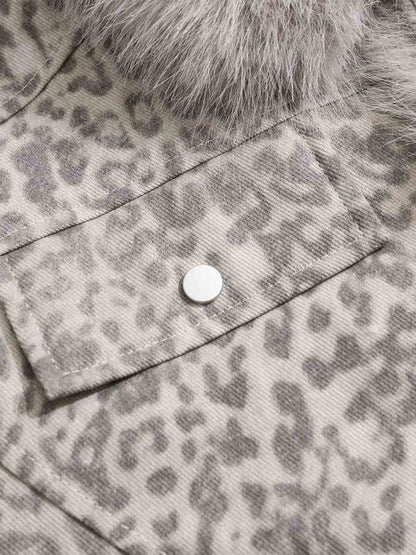 Leopard Fleece Jacket