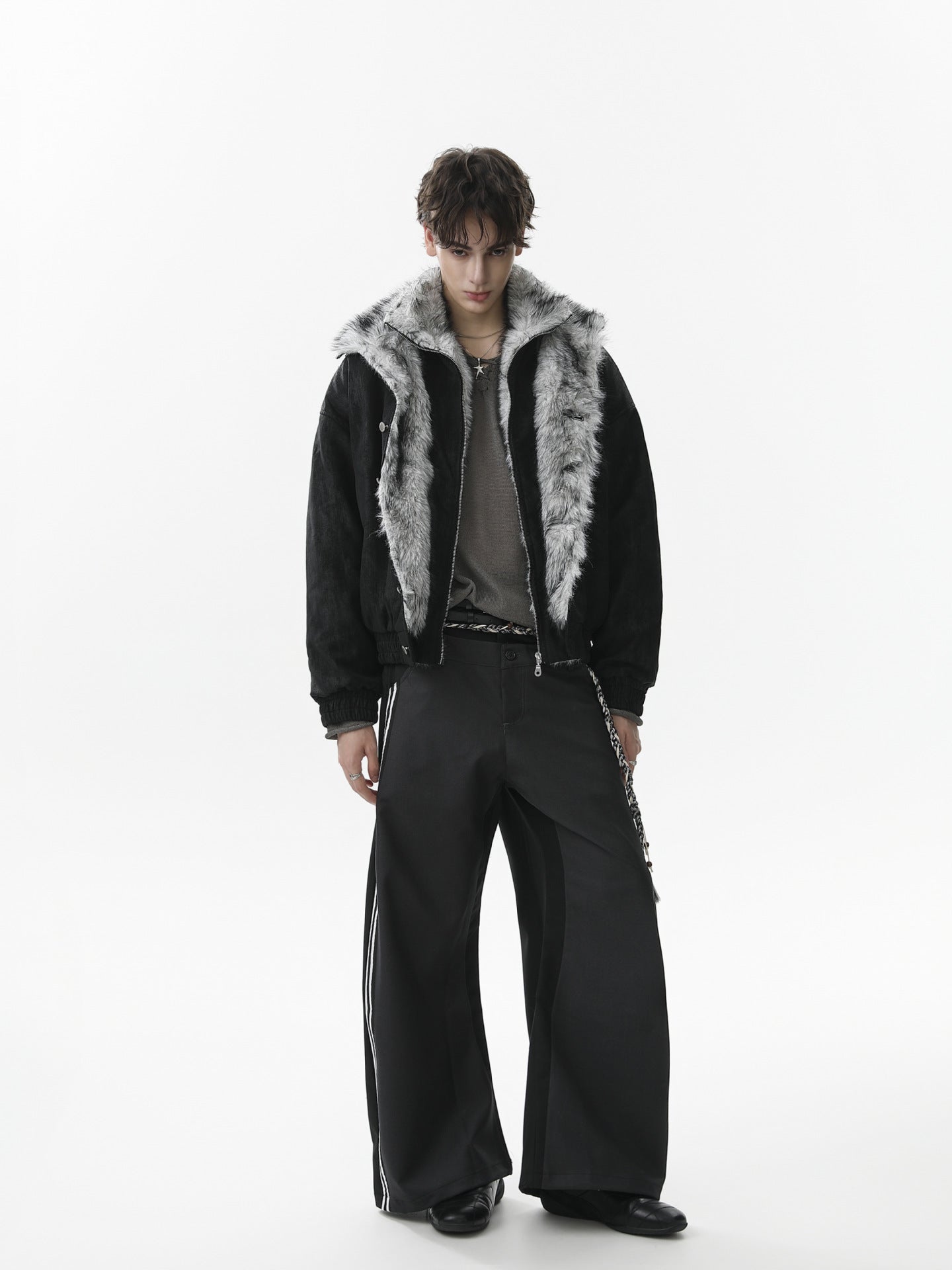 Two-Tone Fleece Jacket