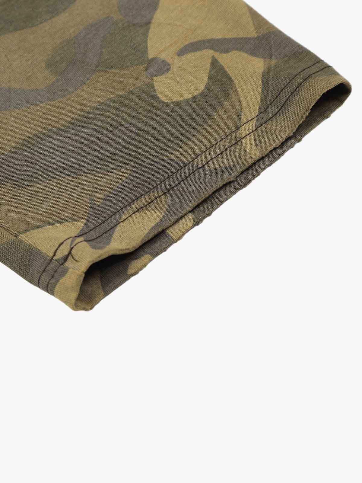 Camo Graphic Long Sleeve T-Shirt with Number 8 Design