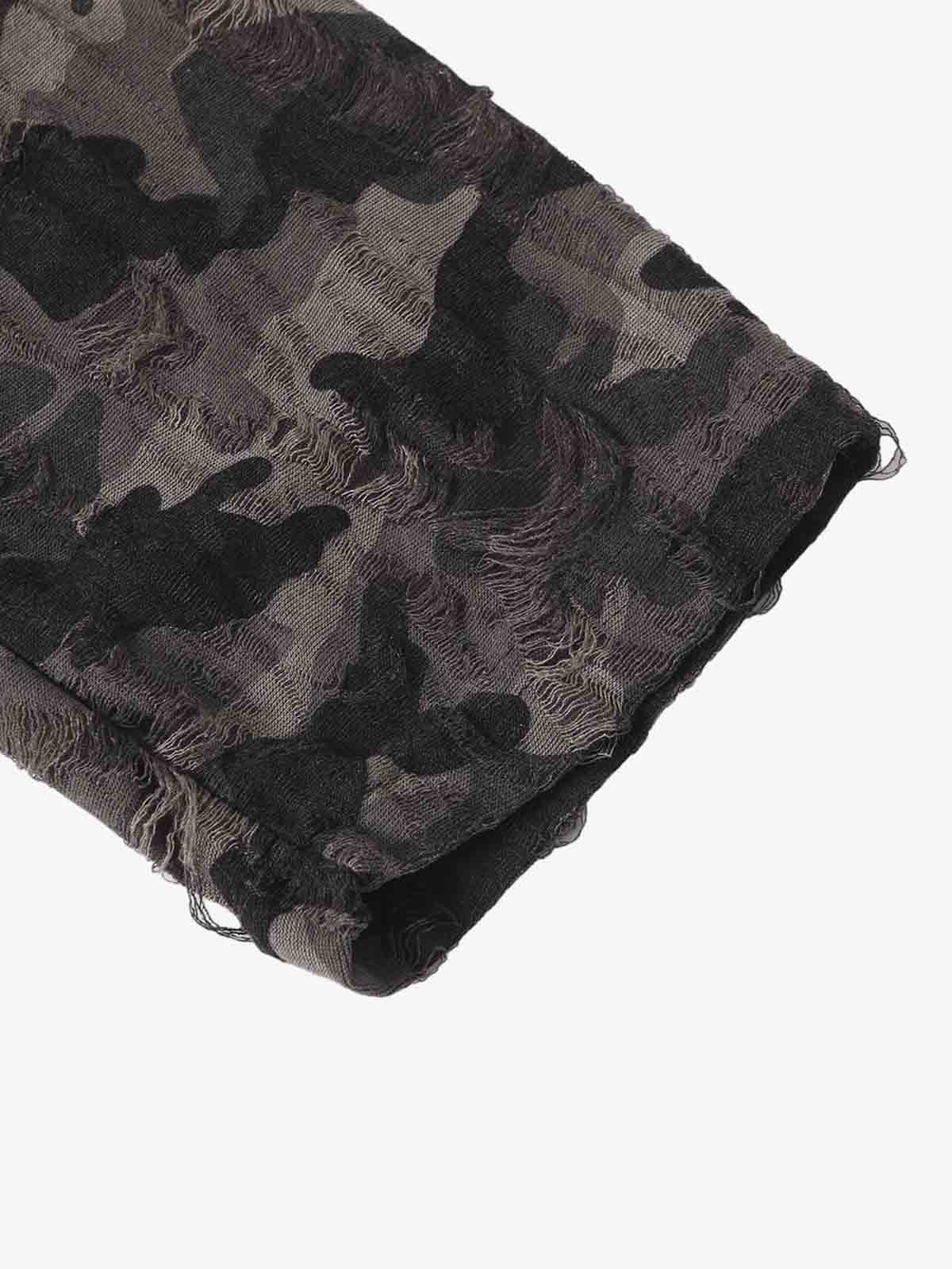 Long Sleeve with Layered Leopard Horse Design