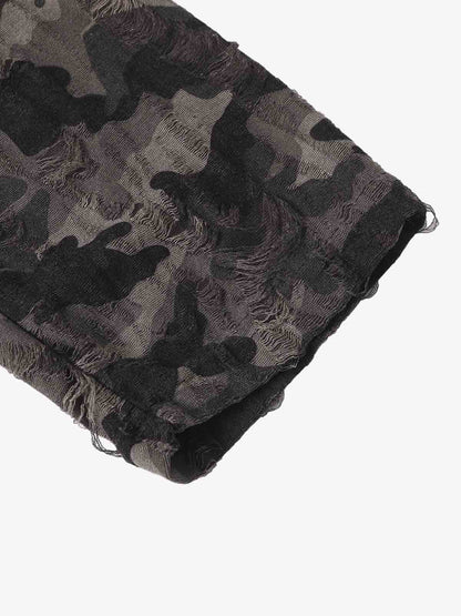 Long Sleeve with Layered Leopard Horse Design