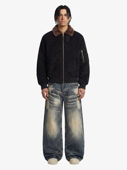 Vintage Suede Bomber