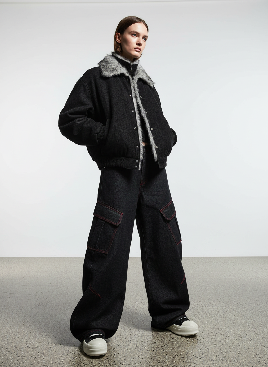 Two-Tone Fleece Jacket