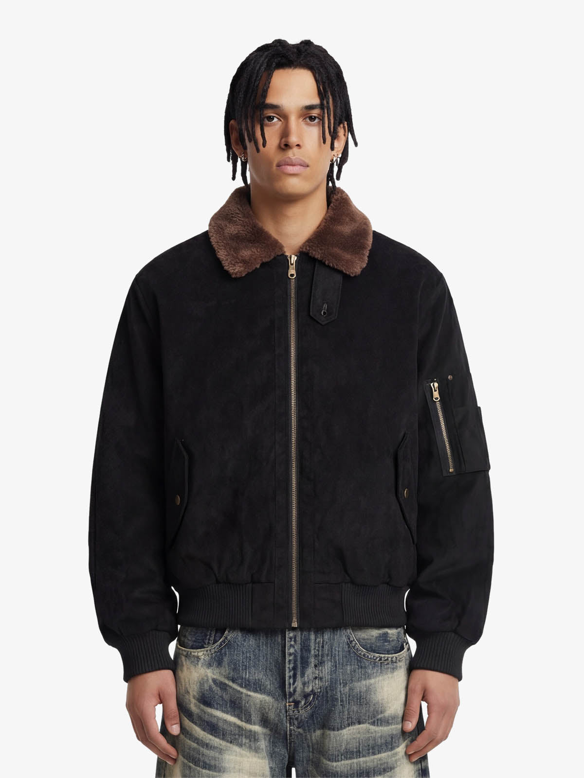 Vintage Suede Bomber