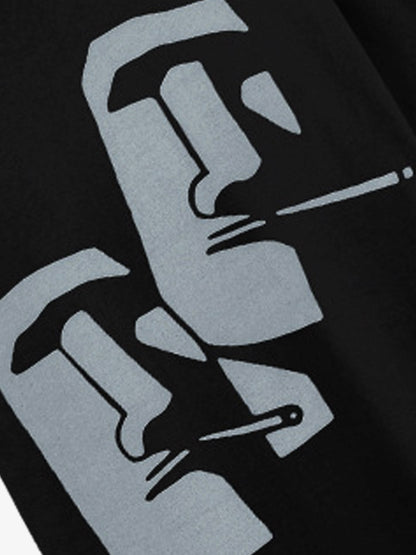 Artistic Moai Design T-Shirt