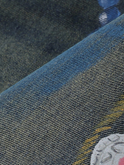 Urban Graffiti Denim Jorts