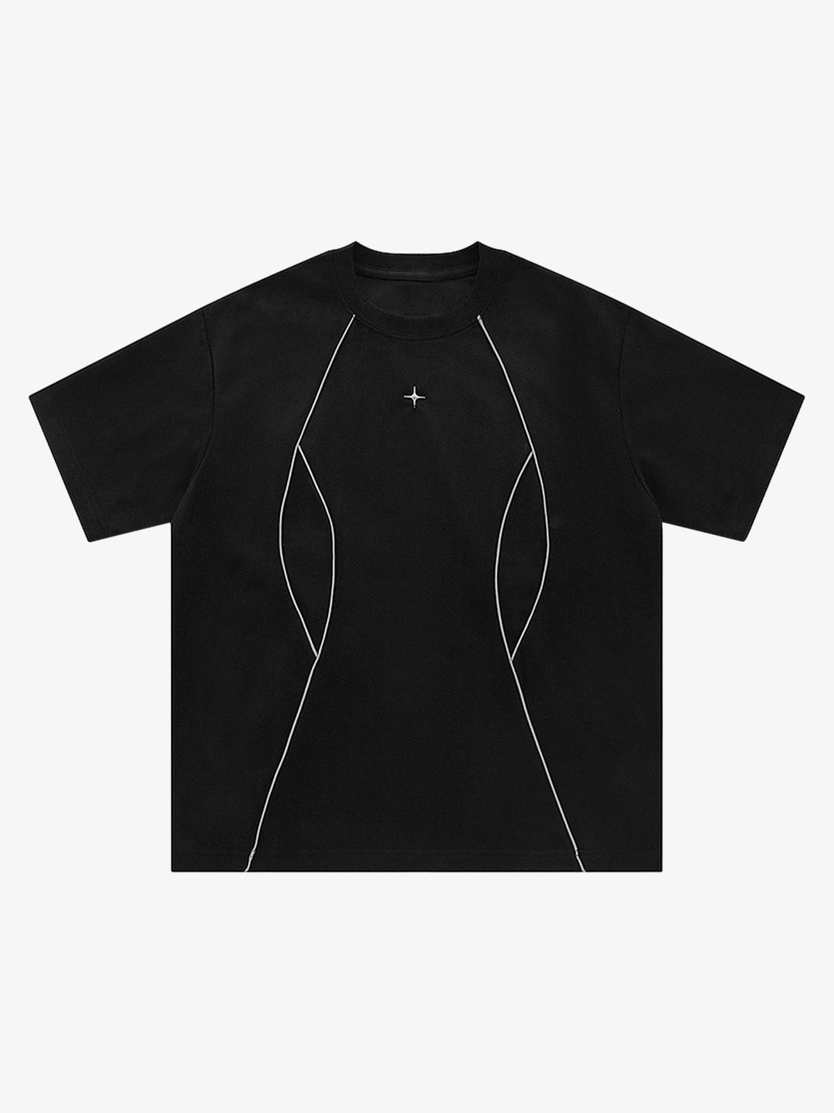 Deconstructed Split Short Sleeve Tee
