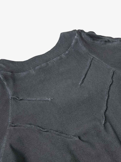 Retro Washed Sculpted Seam Ribbed Long Sleeve Tee