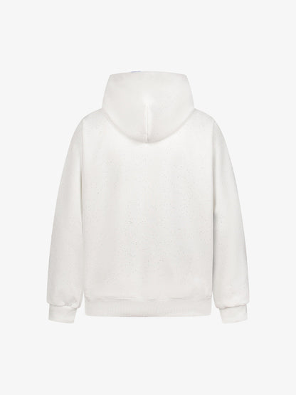 Simple Letter Print Sparking Loose Hoodie
