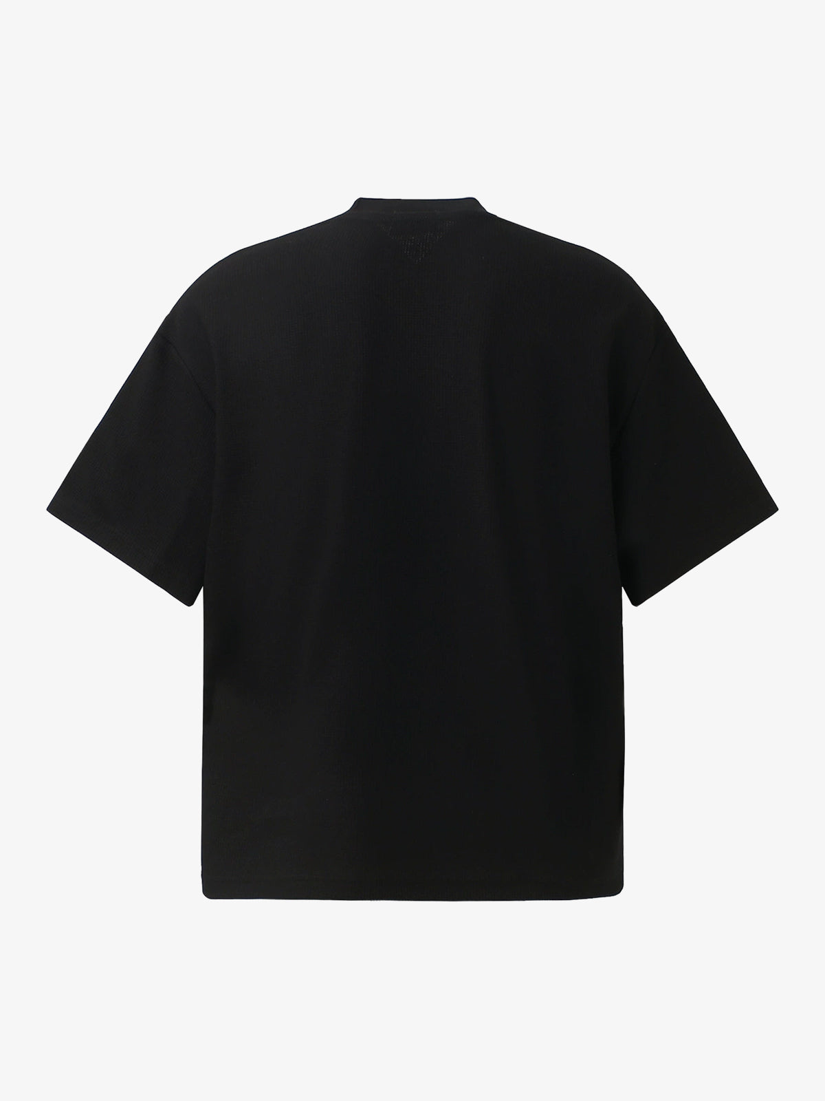 Playful Graphic Tee in Waffle Knit