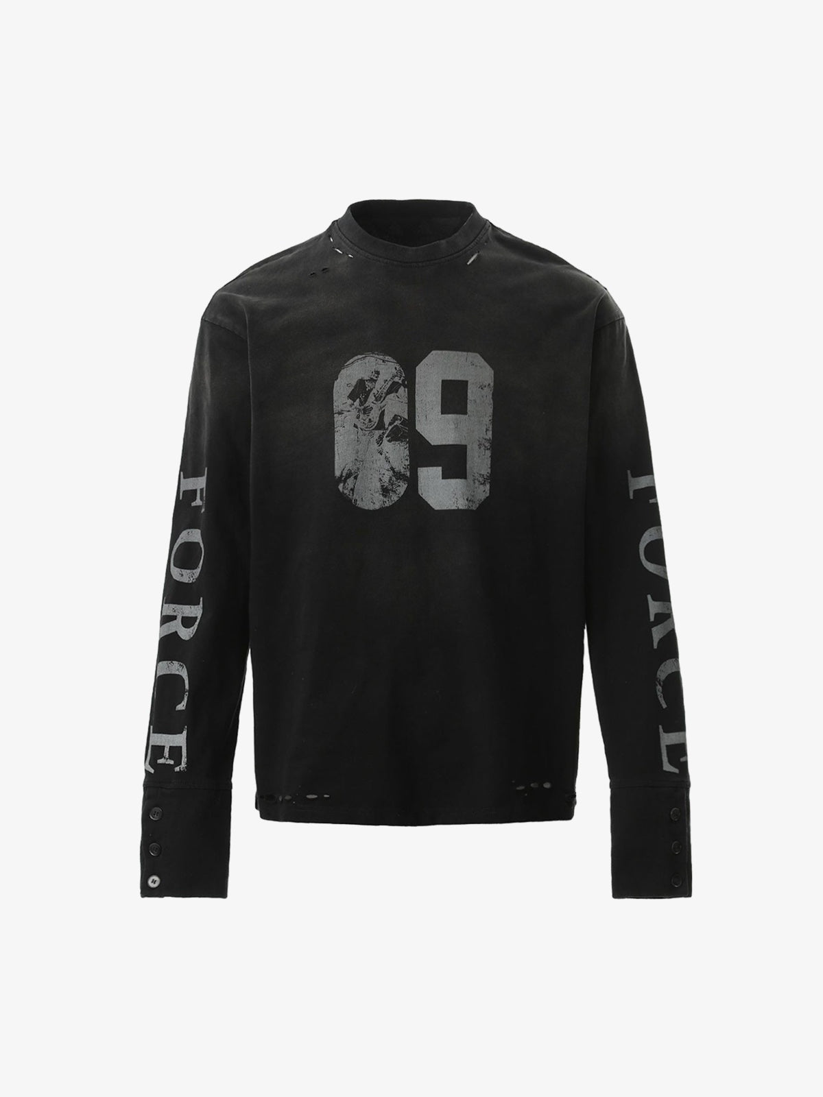 Vintage-Inspired NO. 09 Long Sleeve Tee
