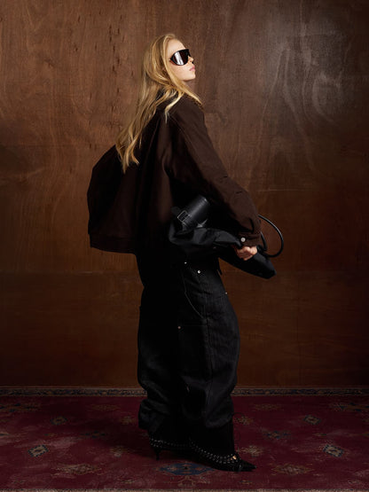 Oblique Zip Quilted Jacket