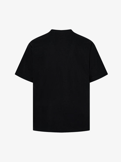 Gothic Graphic Tee with Blindfolded Portrait Design