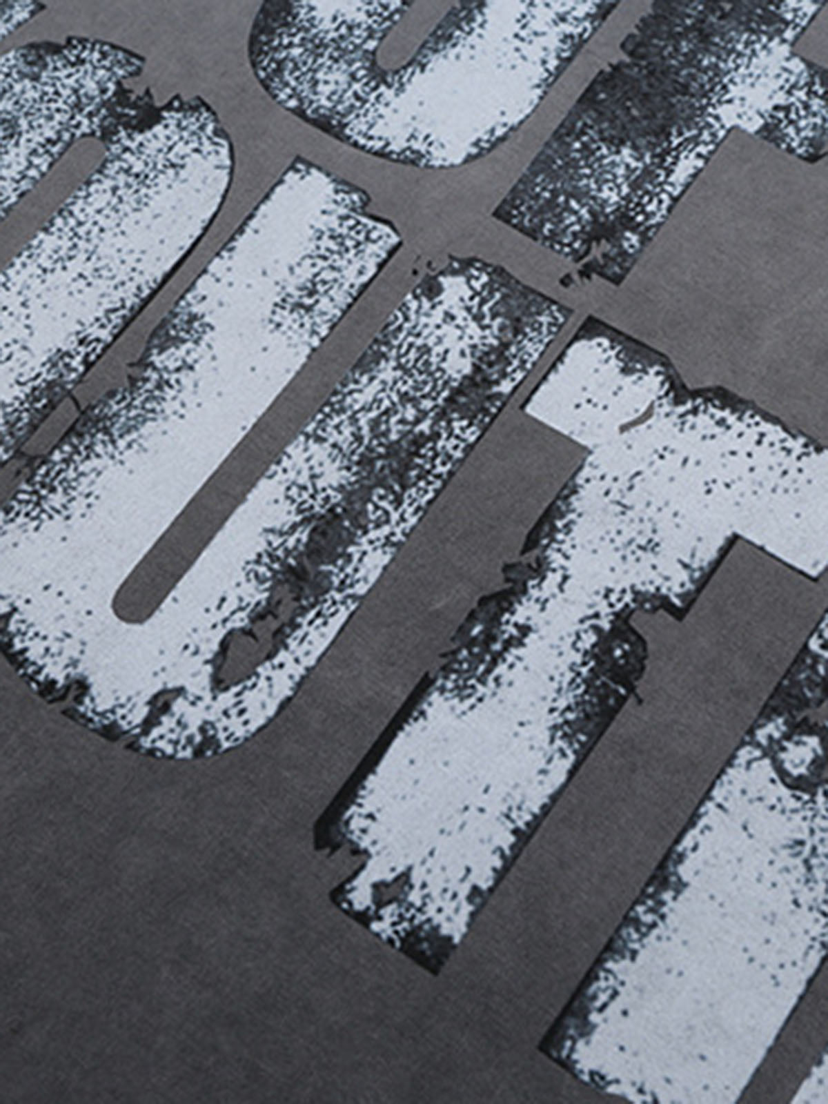 Retro Gradient Spray Letter Graphic Tee