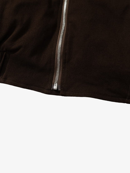 Oblique Zip Quilted Jacket