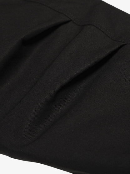 Retro Stand Collar Faux Fur Lined Bomber Jacket