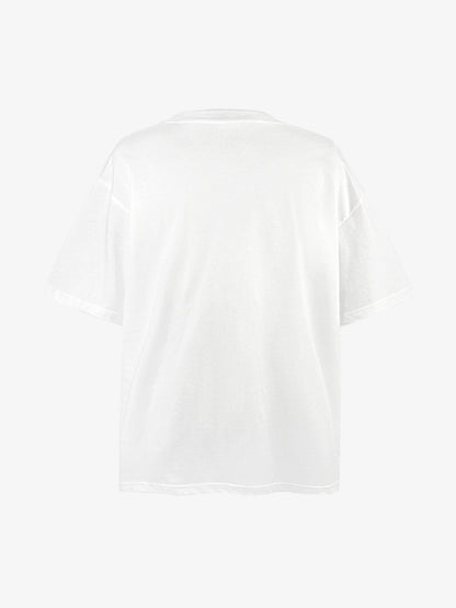 Distressed Graphic Tee with Washed Finish