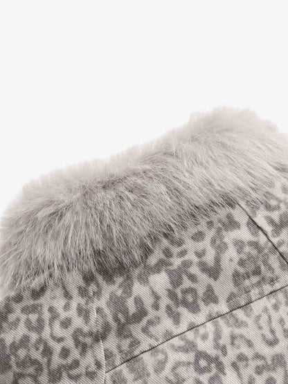 Leopard Fleece Jacket