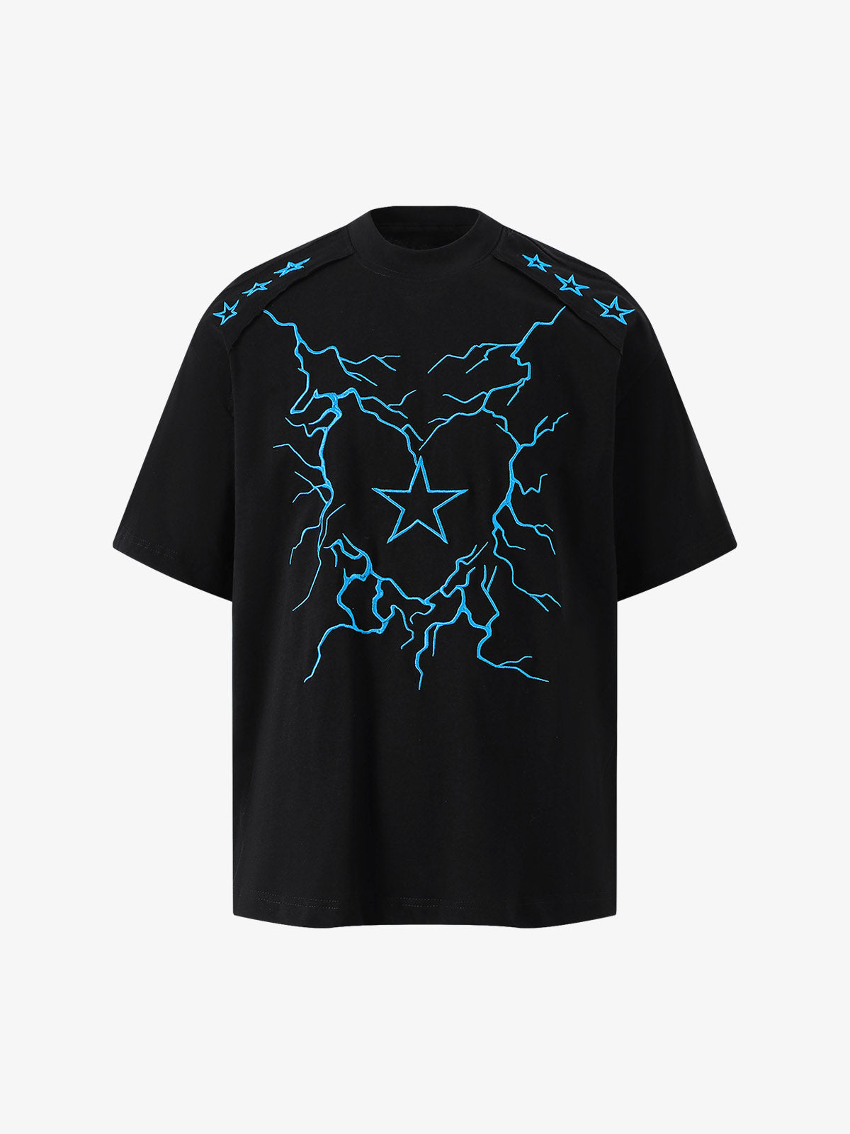 Embroidered Lightning Heart Graphic Tee