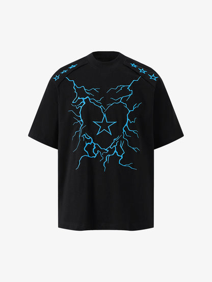 Embroidered Lightning Heart Graphic Tee