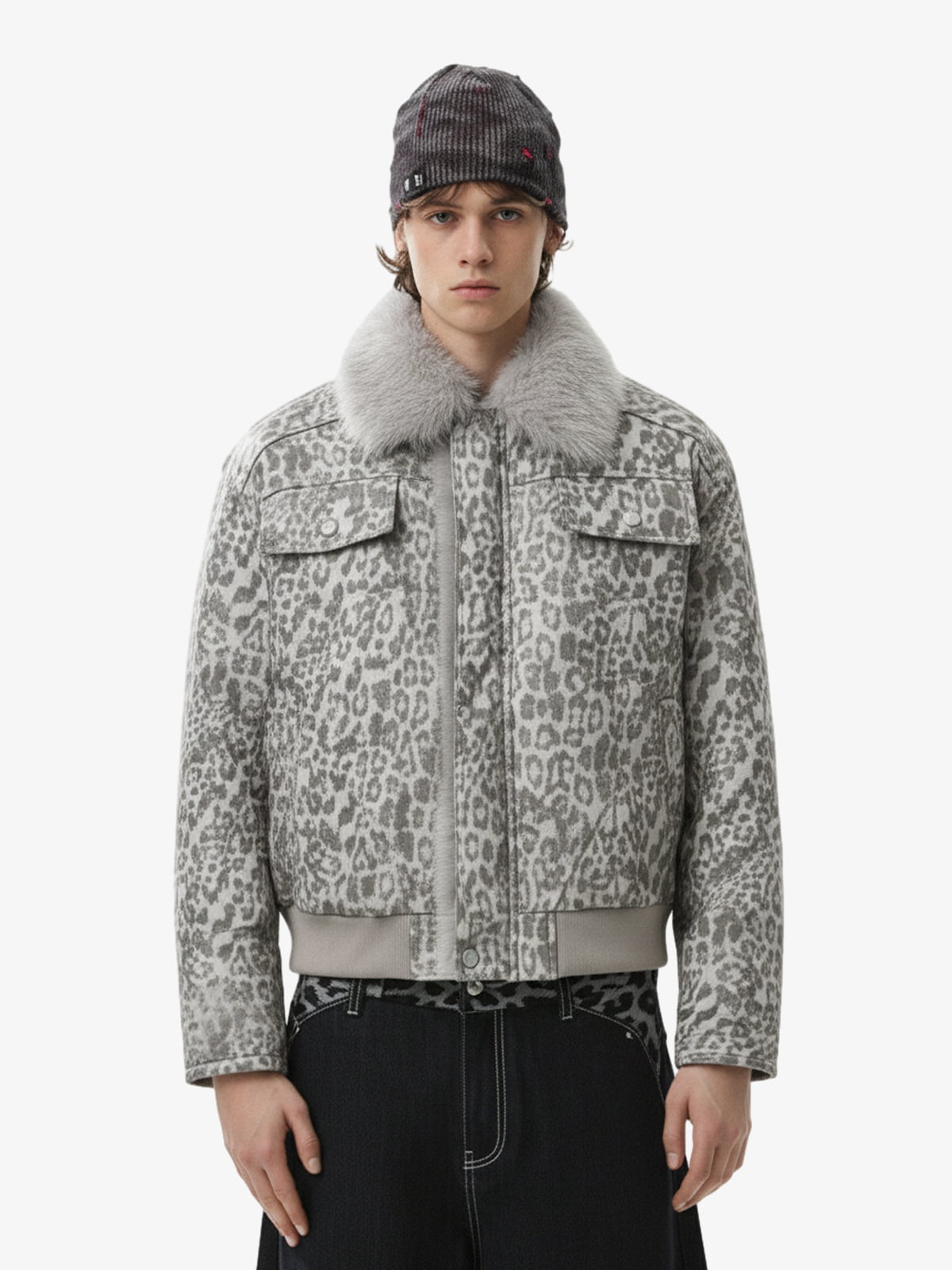 Leopard Fleece Jacket